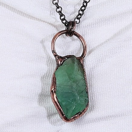 Wholesale Vintage Natural Stone Pendant Necklace
