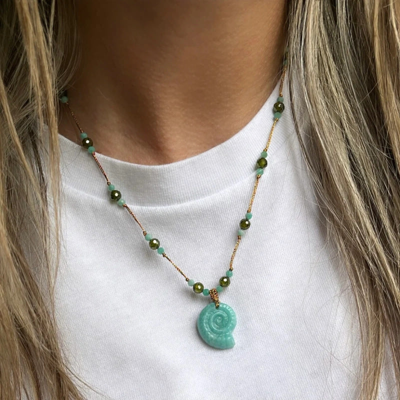 Wholesale Summer Ocean Fish Starfish Fishbone Rope Necklace