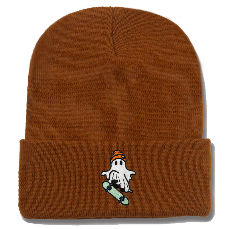 Wholesale Skateboarding Devil Embroidered Knitted Hat