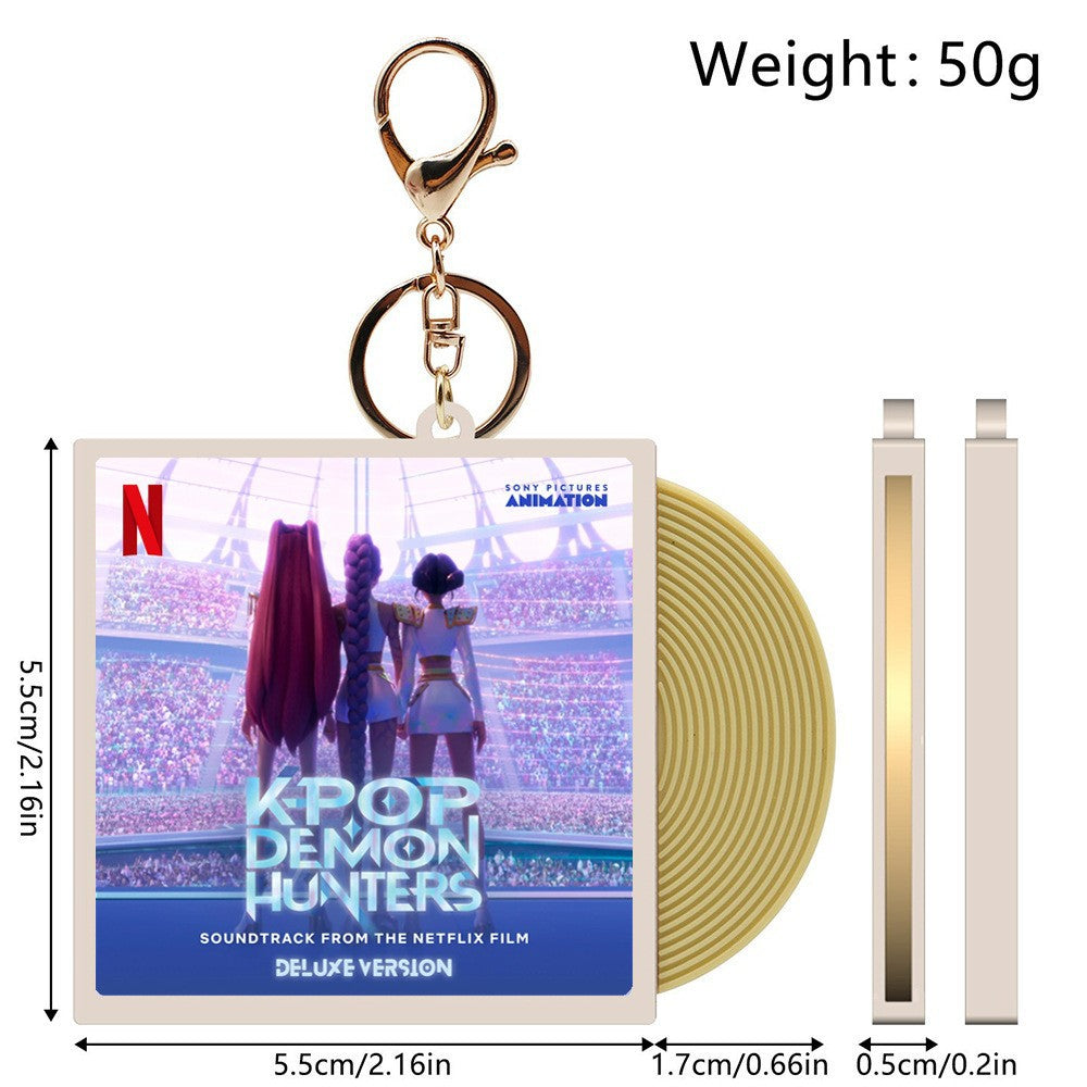 Wholesale KPOP CD vinyl record keychain ACCVIP