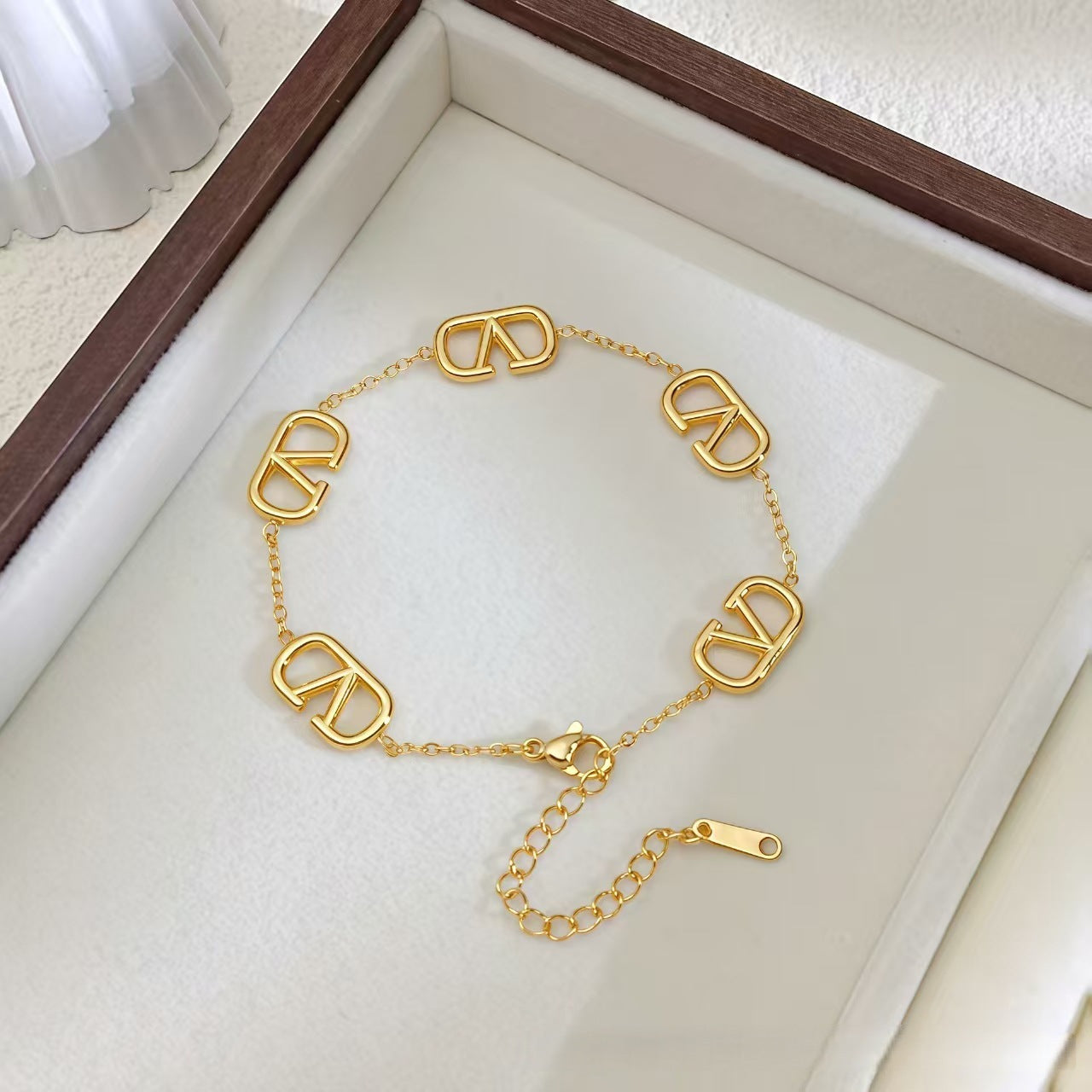 Wholesale Stainless Steel Four Leaf Clover Bracelet Fade Resistant Unisex Jewelry Accessory For Anniversary Gifts Boutique Resale