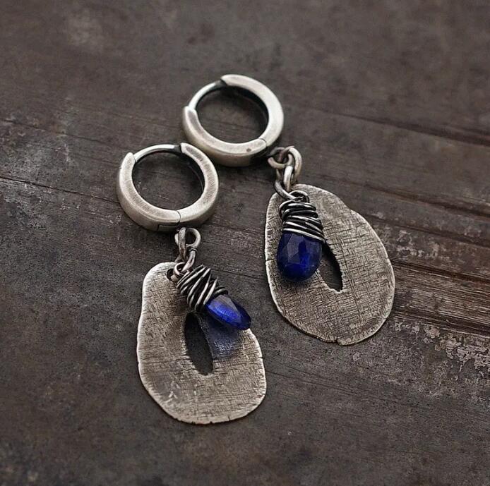 Wholesale  Retro Wound Silk Crystal Stone Earrings