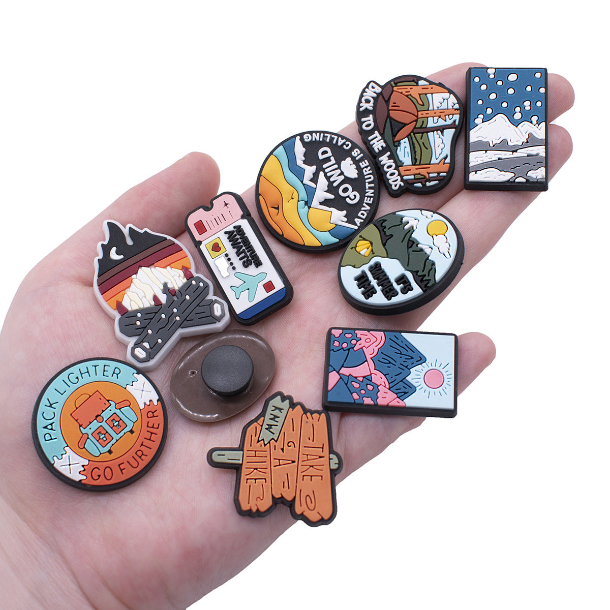Wholesale Random 100pcs Travel Scenery Series Shoes Accessories Shoes Charms