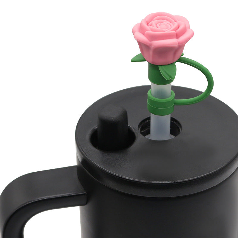 Wholesale Silicone Straw Cap 10Mm Decorative For Cup Trendy DIY Accessory Straw Tube Cap