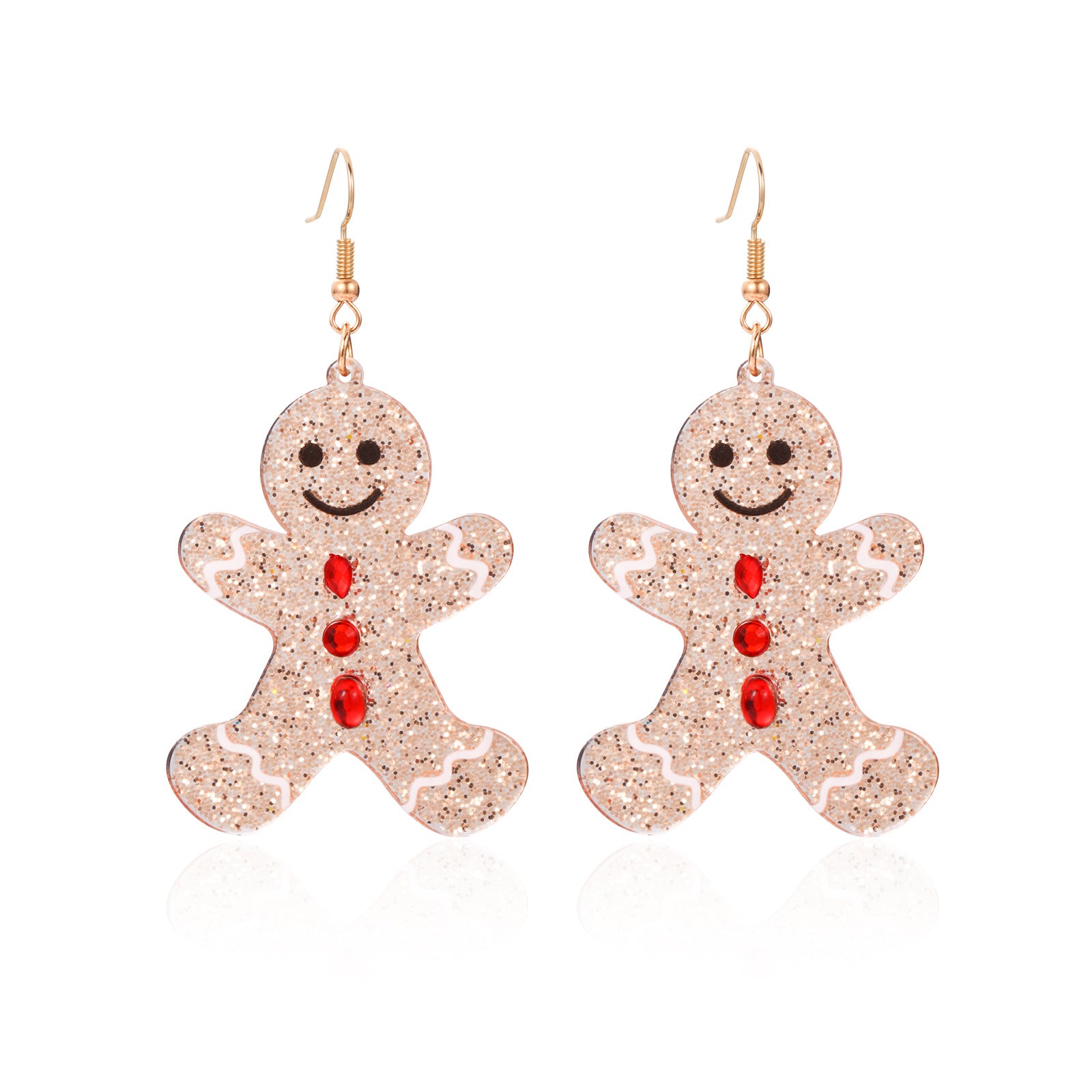 Wholesale Christmas Alloy Oil Drop Christmas Tree Snowflake Earrings ACC-ES-Bingl005