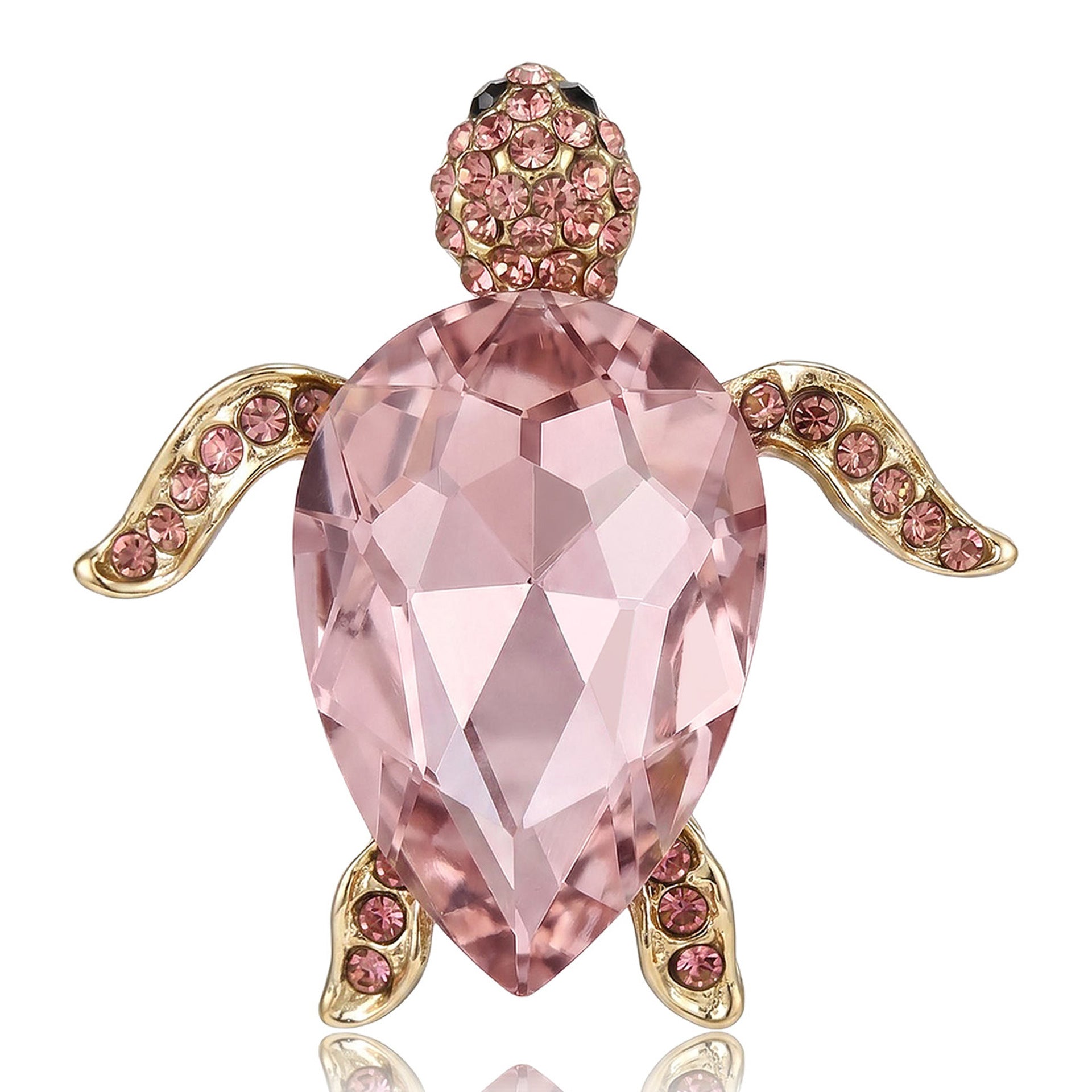 Wholesale Chic Turtle Brooch Pin Women S Alloy Diamond Set Animal Corsage Trendy Gift