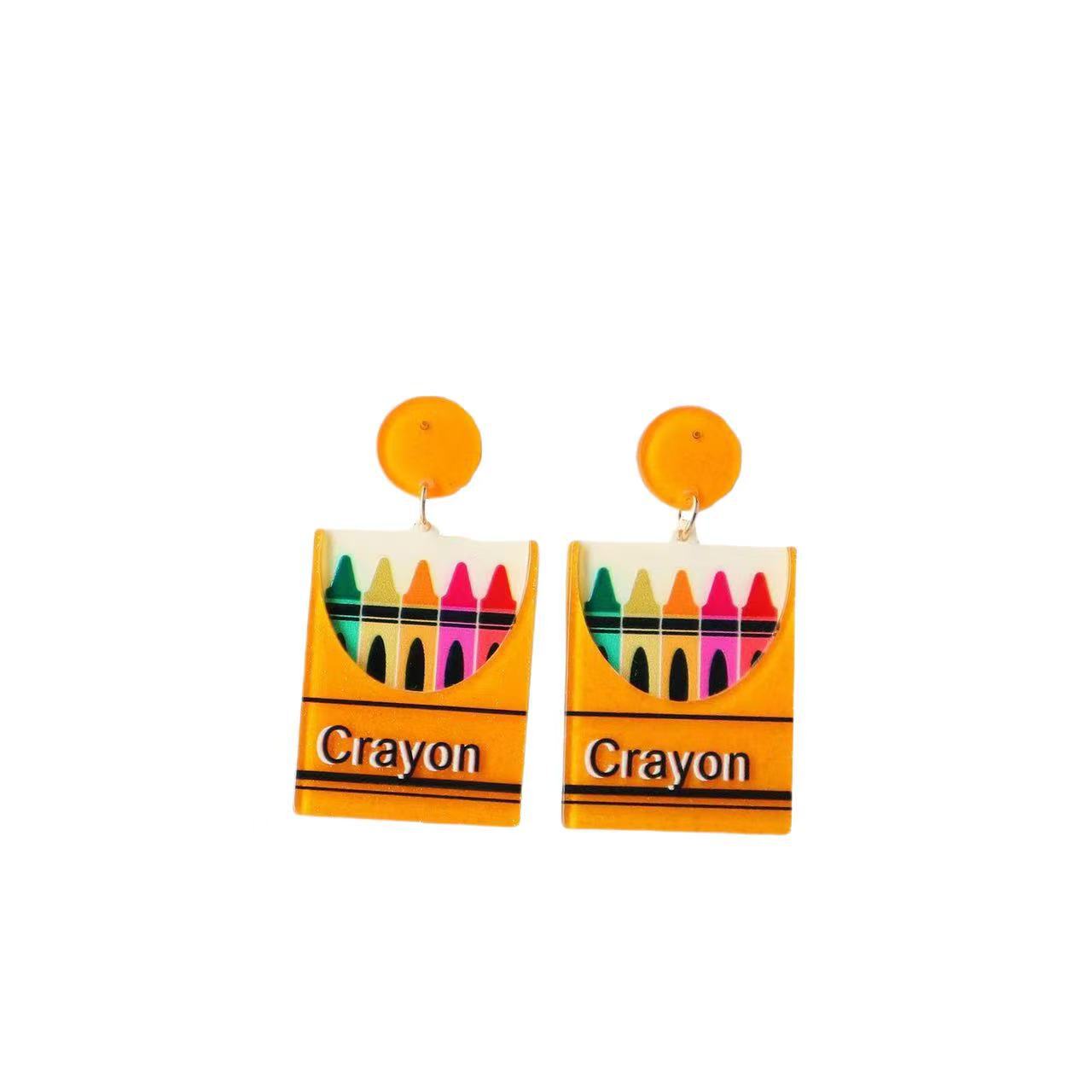 Wholesale  Acrylic Pencil  Earrings
