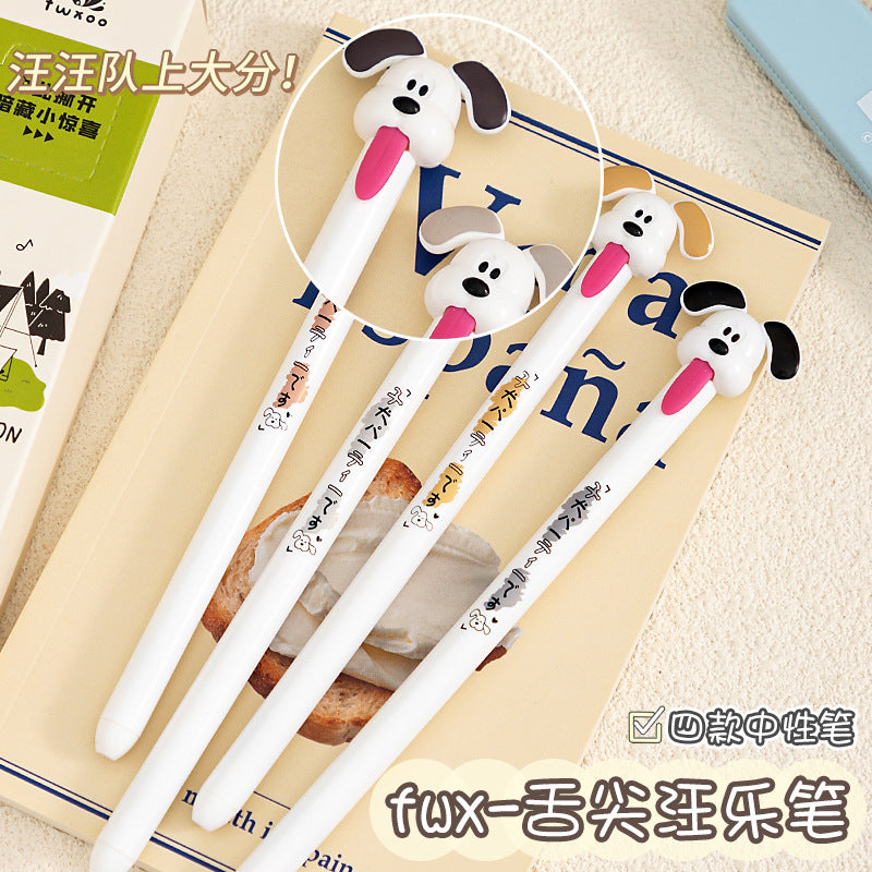 Wholesale creative kitten puppy tongue pull out the core pen quick-dry brush pen