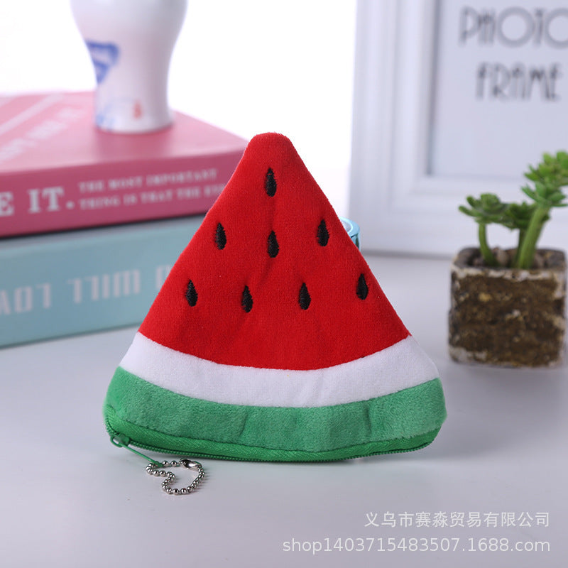 Wholesale Plush Colorful Pineapple Strawberry Cartoon Wallet