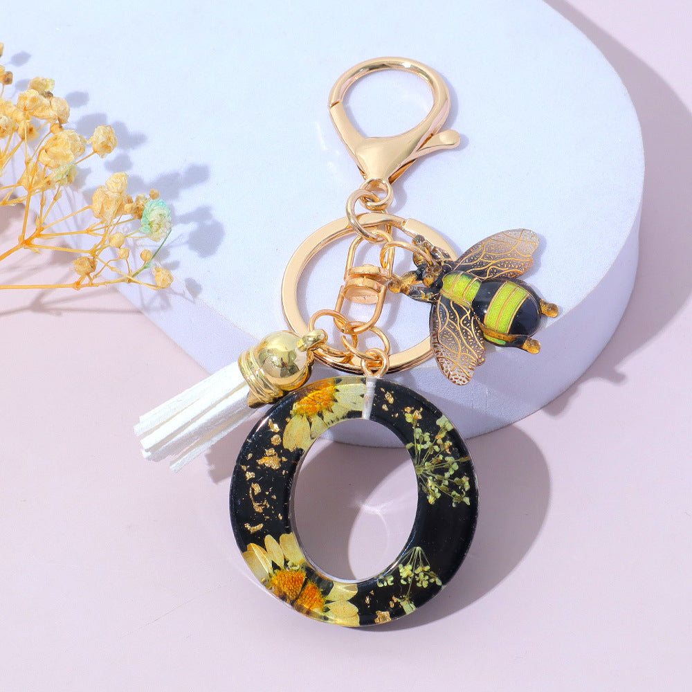 Wholesale Resin Bee Letter Bag Charm Decorative Accent Gift for