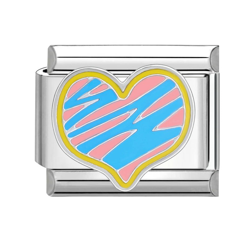 Wholesale  Italian Charm Bracelet 9mm DIY Splicing Removable Stainless Steel Composable Bracelet