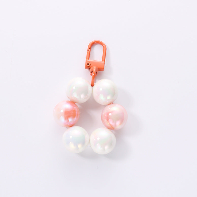 Wholesale Colored Acrylic Beaded Keychain Bag Hanging Accessories ACC-KC-HuiMei013
