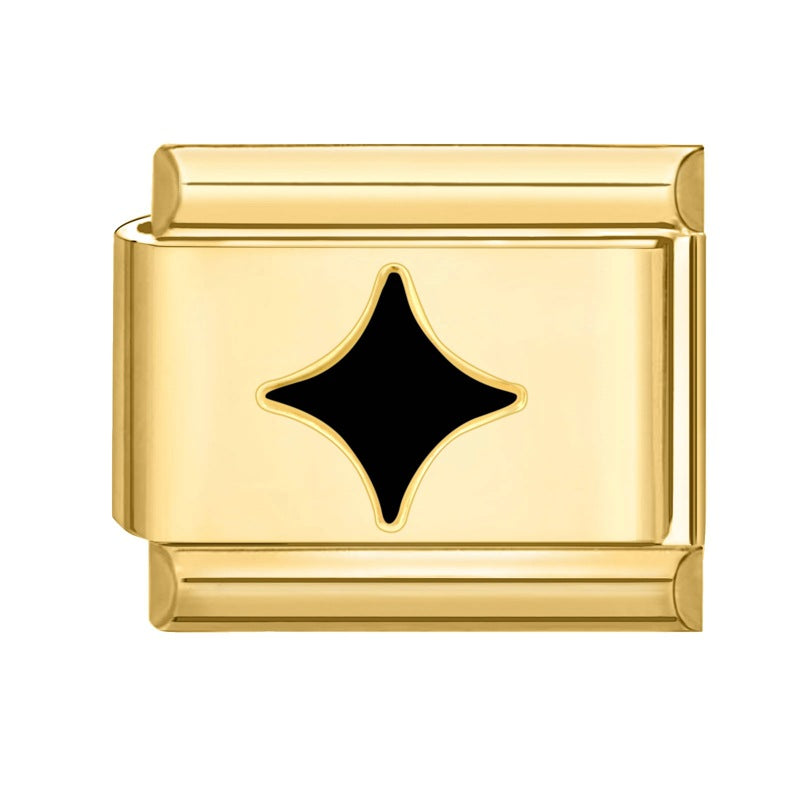 Wholesale Italian Charm Bracelet 9mm DIY Splicing Gold Creative Pattern Stainless Steel Composable Bracelet