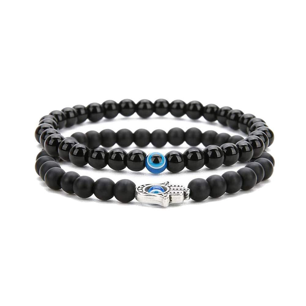 Wholesale Colorful Stone Beads Devil's Eye Palm Bracelet ACC-BT-Zhongh012