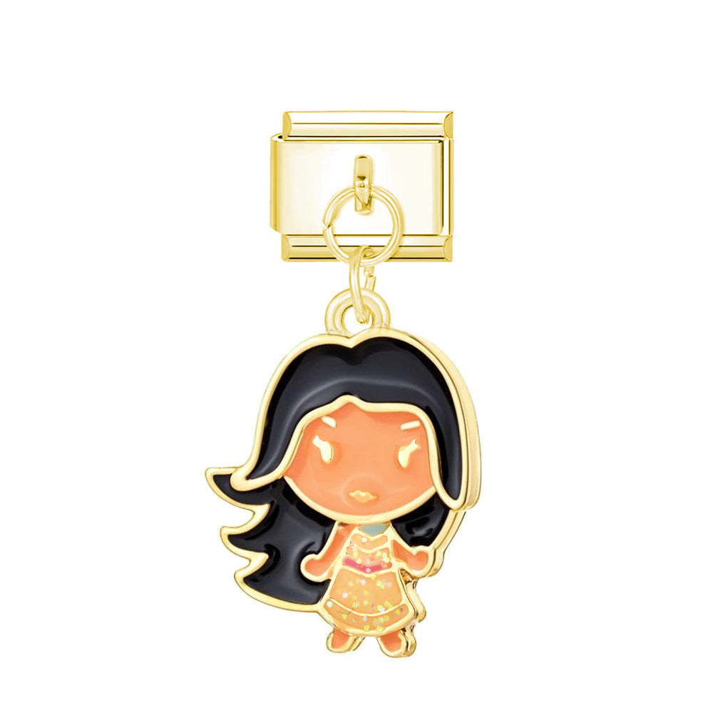 Wholesale Italian Charm Bracelet 9mm DIY Single Hook    Creative Stainless Steel Composable Bracelet