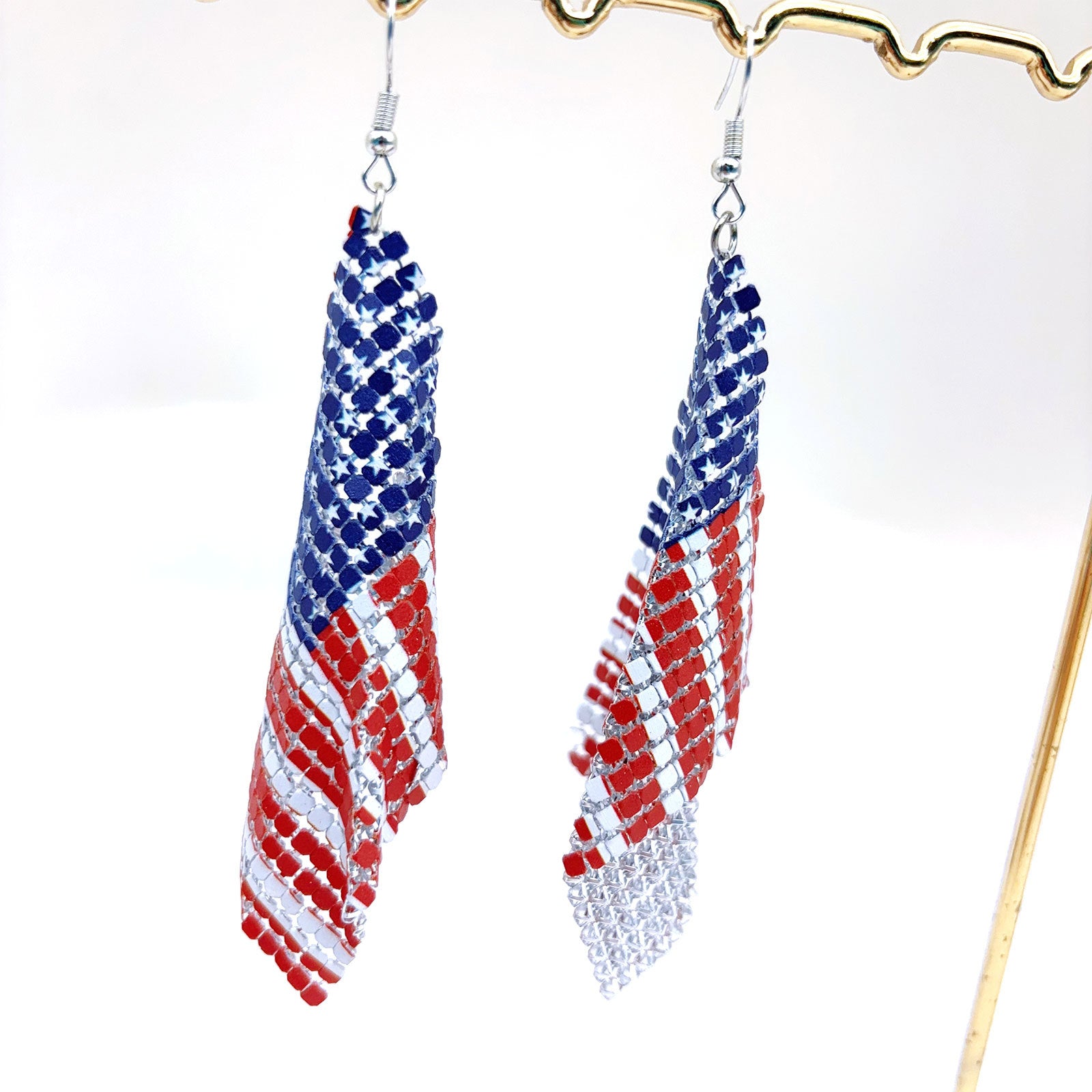 Wholesale Several Zinc Alloy Long Earrings for Independence Day