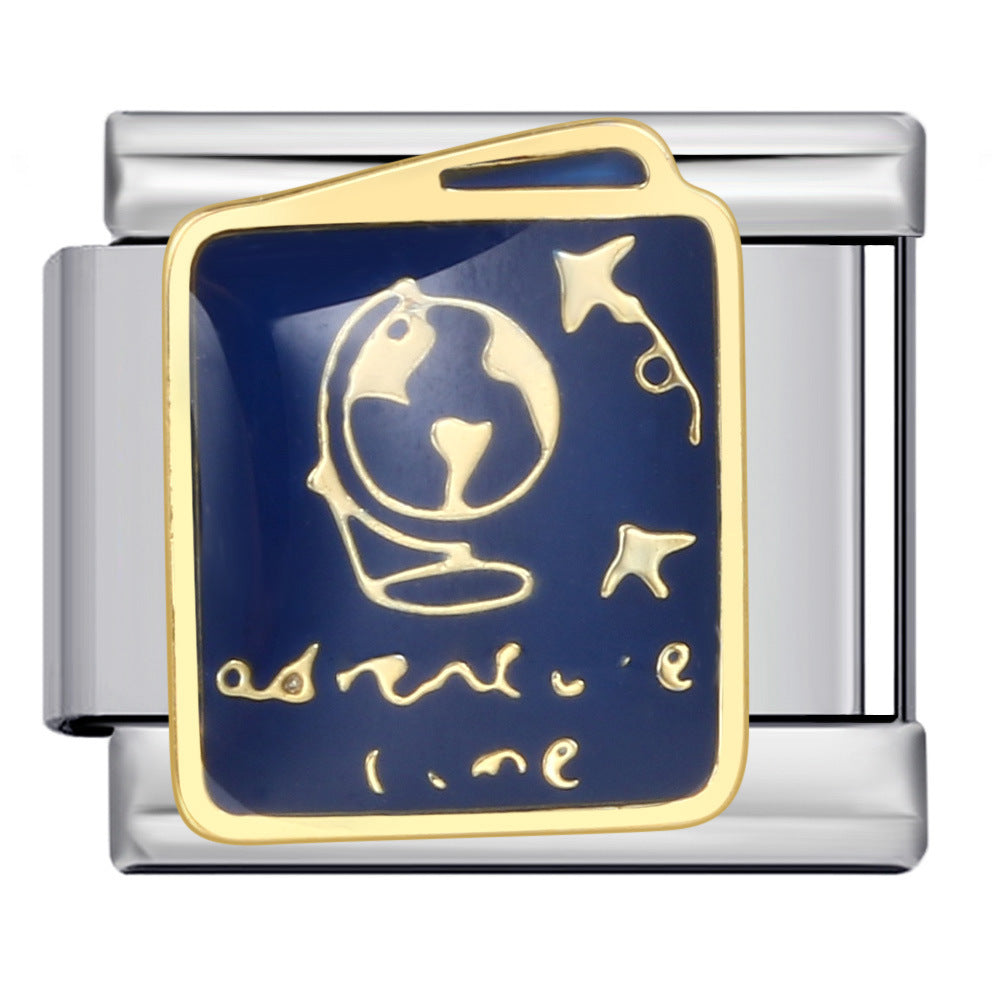 Wholesale Italian Charm Bracelet 9mm DIY Splicing Removable Poker Chips Stainless Steel Composable Bracelet