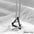 Wholesale titanium steel triangle square pendant geometric necklace