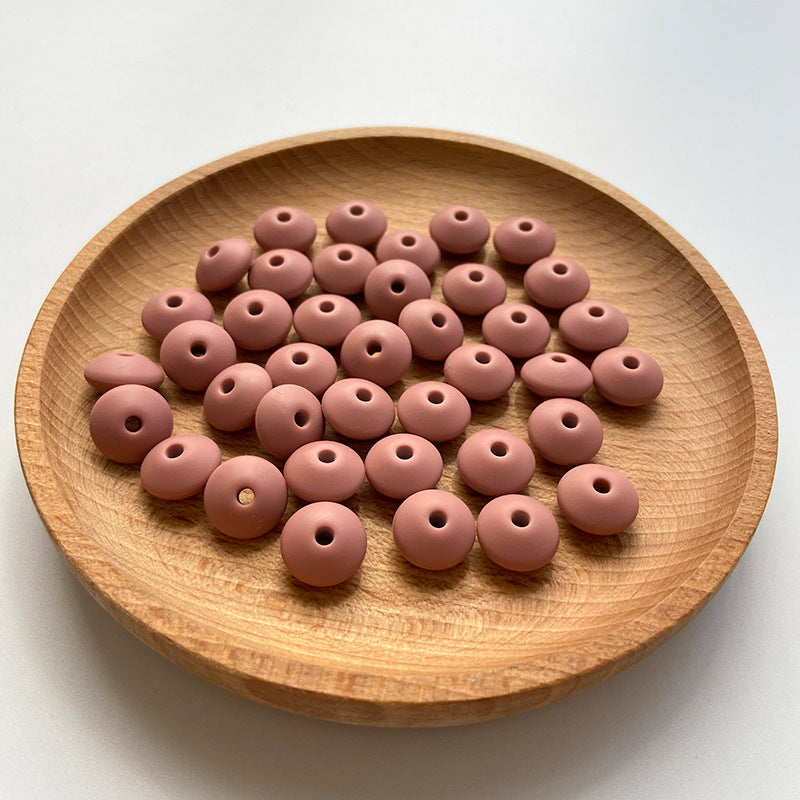 Wholesale 50PCS DIY Abacus Beads Silicone Small Beads 12MM