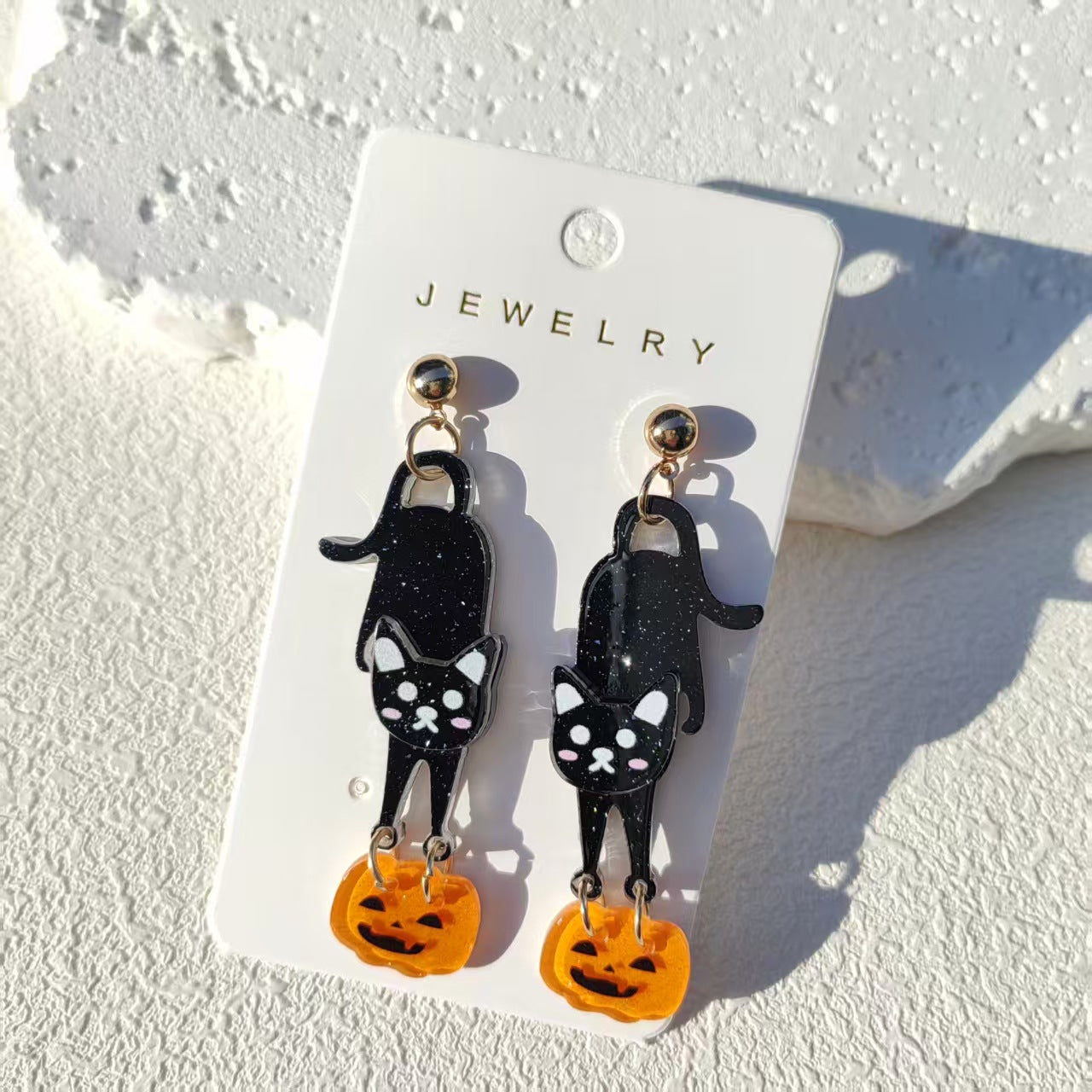 Wholesale  Pumpkin Acrylic Earrings Set - Cute Cartoon Ear Studs for Women,  Trendy Fashion Jewelry Accessory,  Boutique Resale Gift