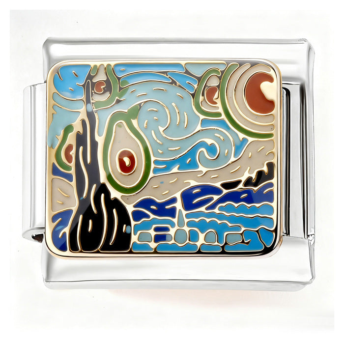 Wholesale  Italian Charm Bracelet 9mm DIY color patchwork Creative Stainless Steel Composable Bracelet