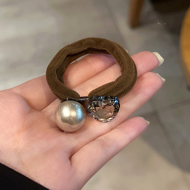 Wholesale pearl hair rope hair ring ball headdress