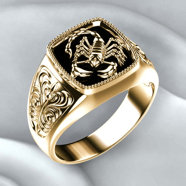 Wholesale Men' s Ring,  Gold Electroplated Alloy Fashion Accessory,  Trendy Gift for Resale