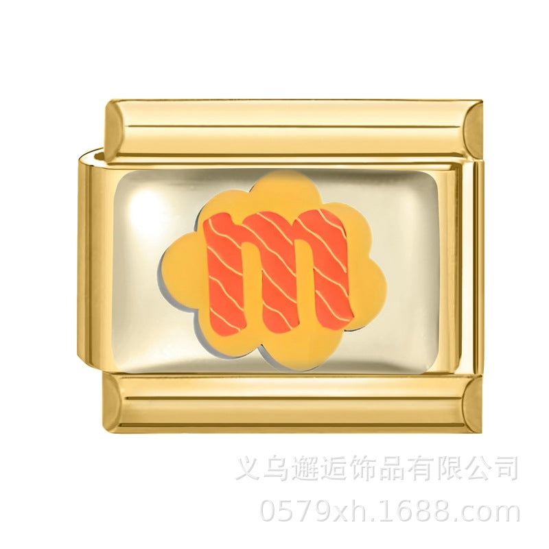 Wholesale 9mm Italian Charm Starter Bracelets DIY Letter Series Stainless Steel Composable Bracelet