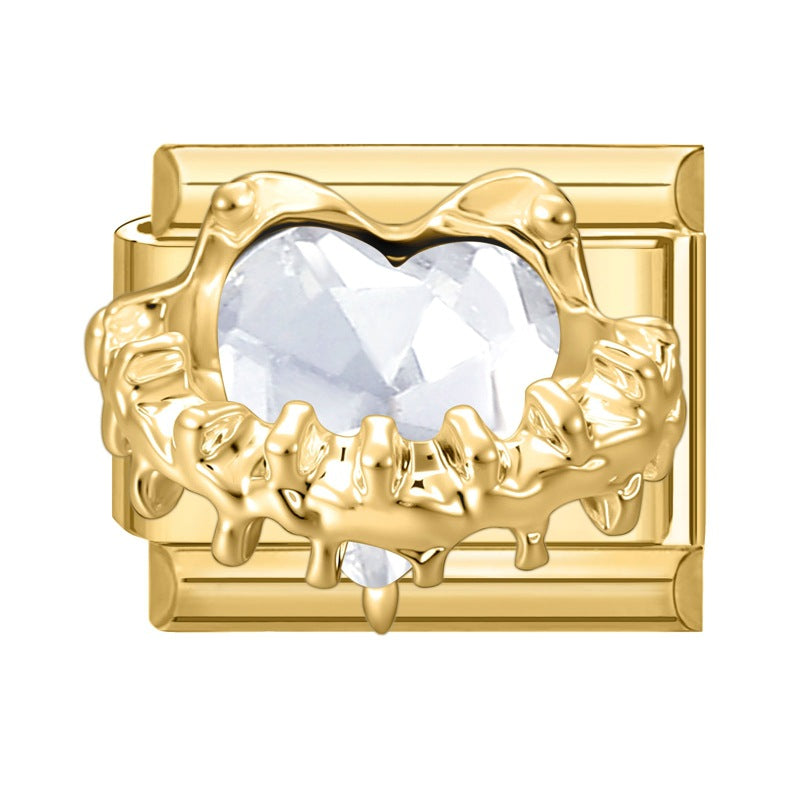 Wholesale Italian Charm Bracelet 9mm DIY Splicing Cute Creative Stainless Steel Composable Bracelet