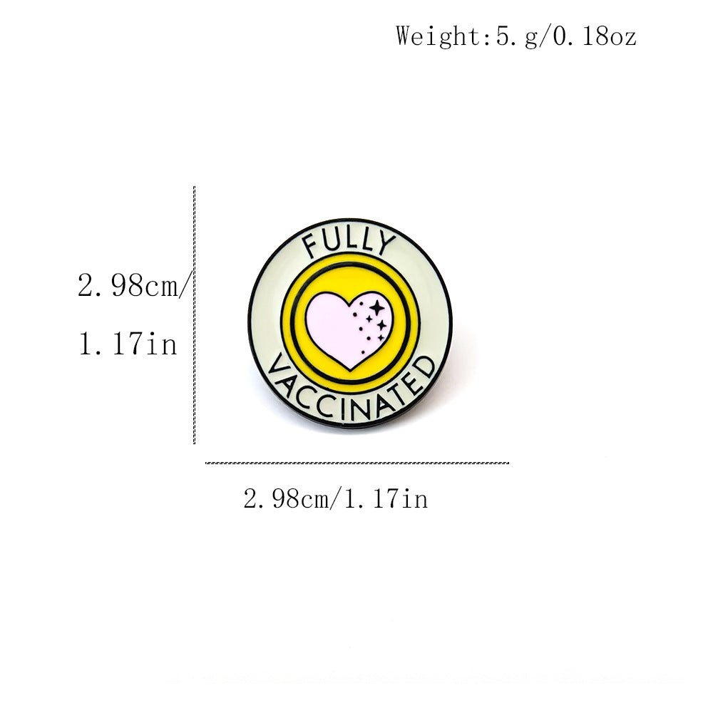 Wholesale 10pcs geometric love paint brooch