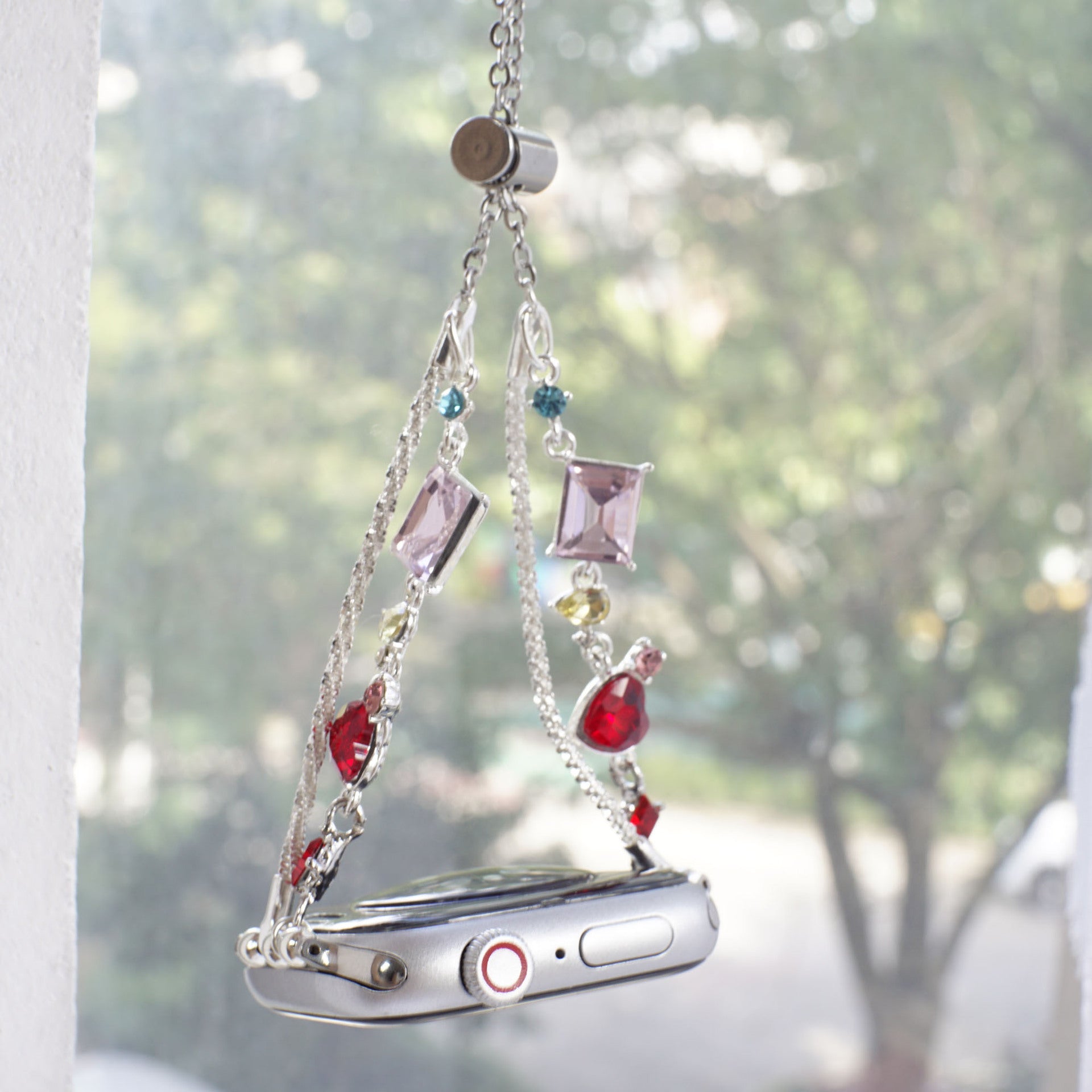 Wholesale Adjustable  Colorful Gemstone Bracelet-Style Watch Band for Apple Watch