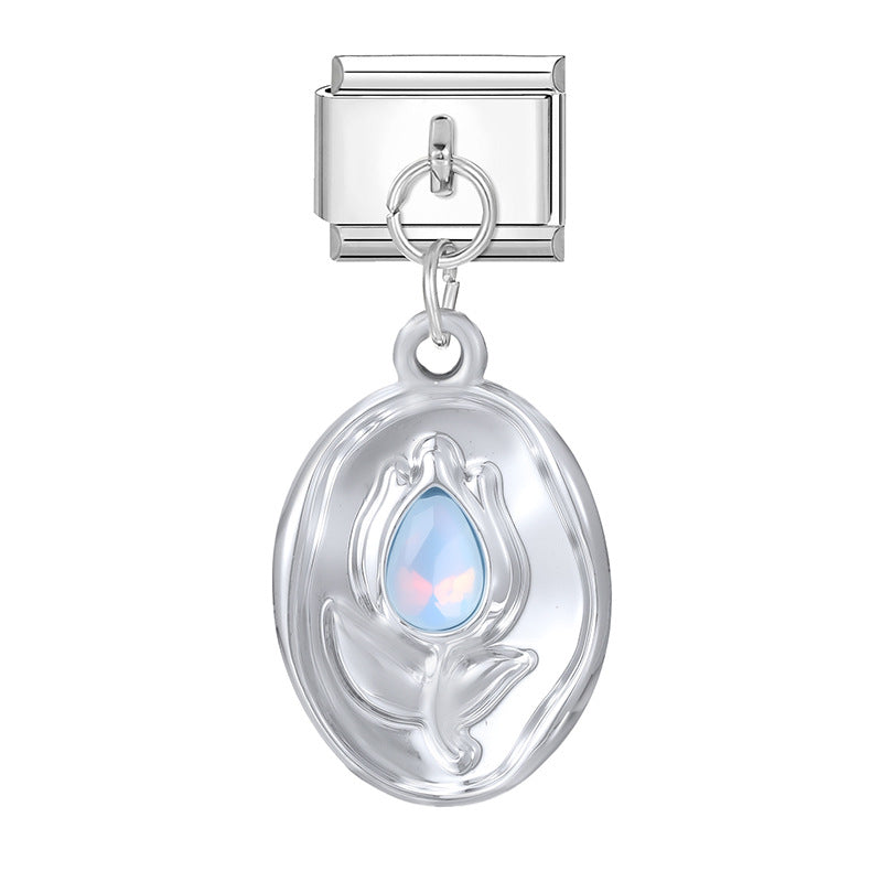 Wholesale 9mm Italian Charm Starter Bracelets DIY Pendant Style Stainless Steel Composable Bracelet