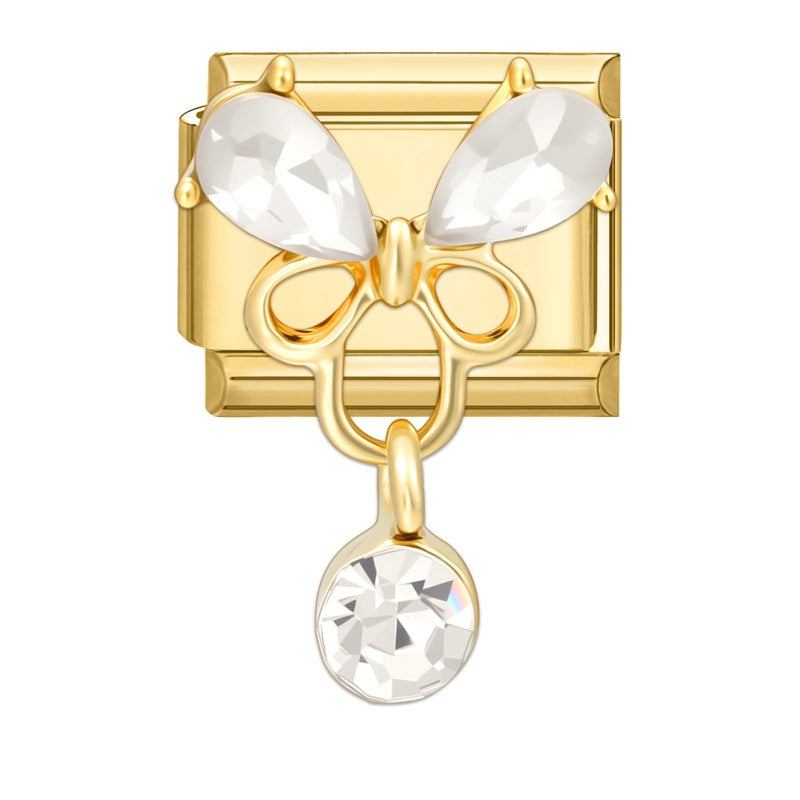 Wholesale Italian Charm Bracelet 9mm DIY Splicing Cute Creative Stainless Steel Composable Bracelet