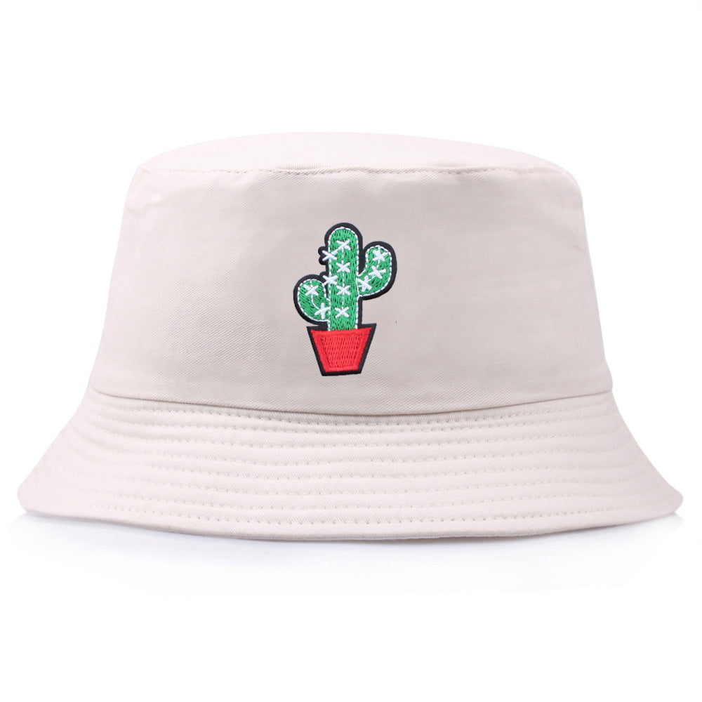 Wholesale  cactus embroidery hat fisherman hat bucket hat