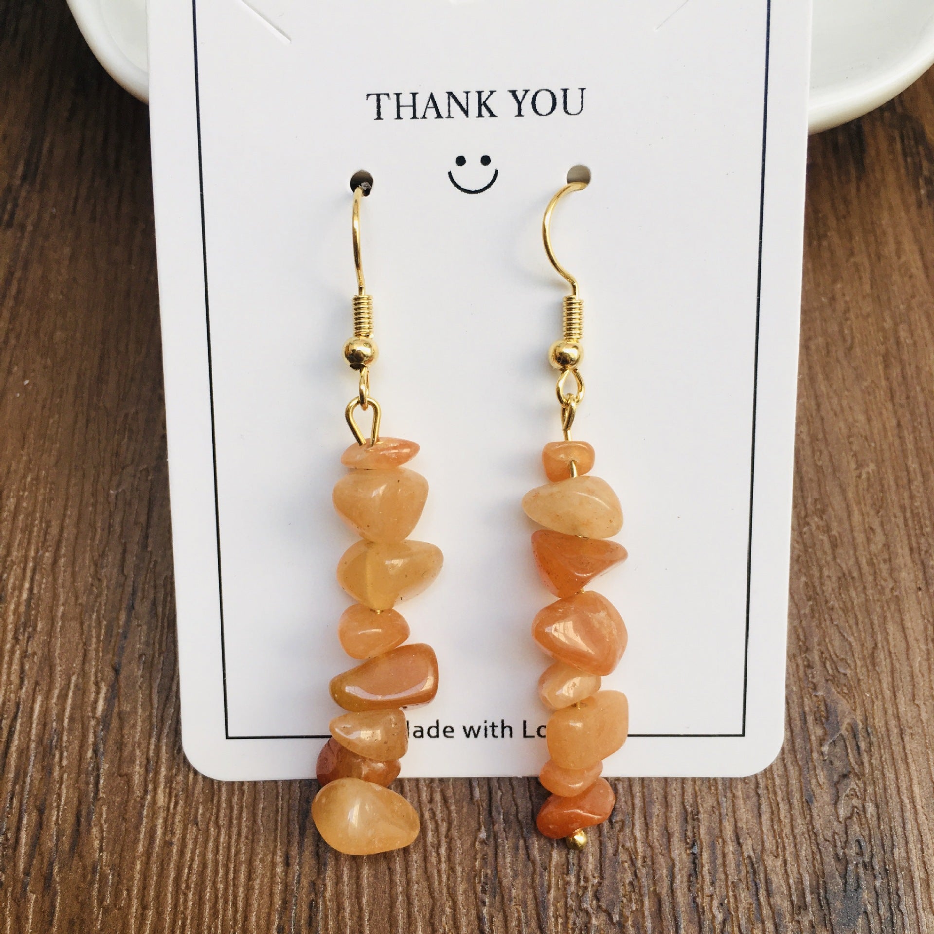 Wholesale Handmade Natural Stone Crystal Beaded Earrings ACC-ES-RongGuan004
