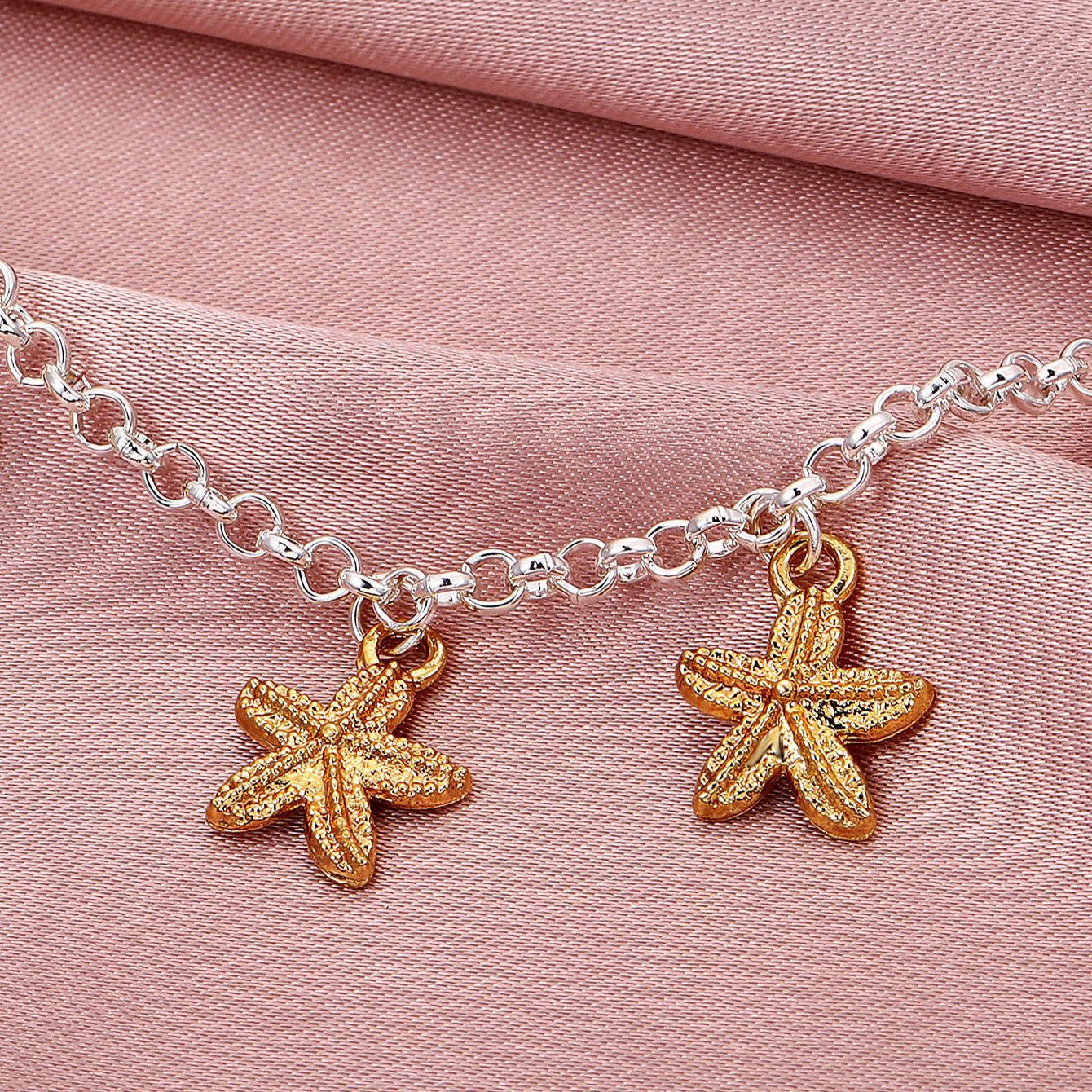 Wholesale Starfish Anklet Geometric Charm Bohemian Bracelet