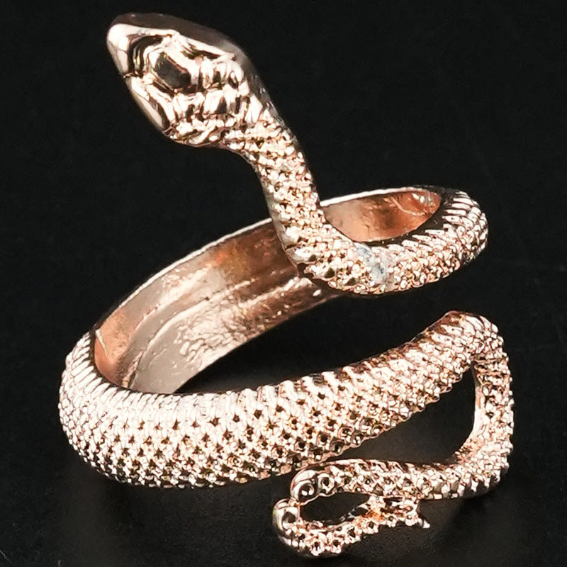 Wholesale Retro Gothic Snake Ring,  Trendy Fashion Accessory for Everyday Wear or Gift