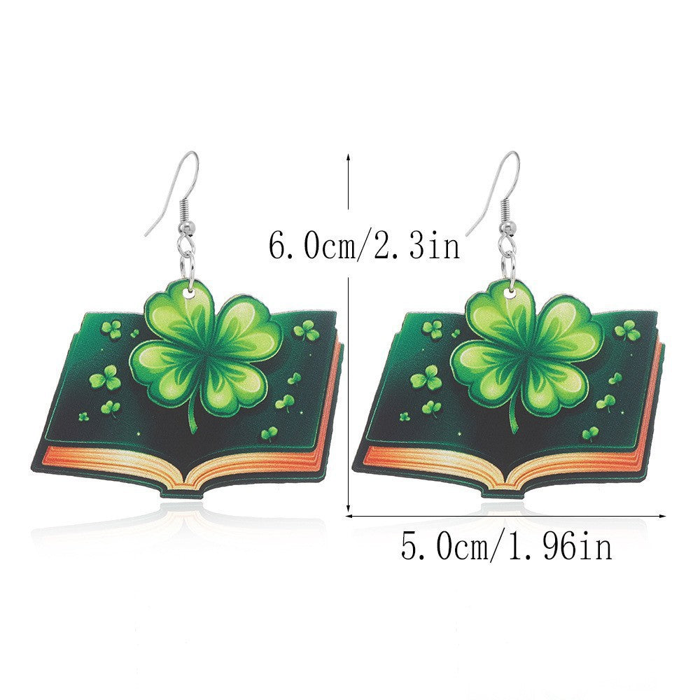 Wholesale St. Patrick's Day Irish Acrylic Earrings