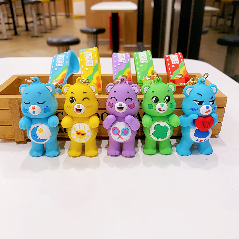 Wholesale Cartoon PVC Soft Love Bear Keychain Cute Keychain ACC-KC-ErLu014