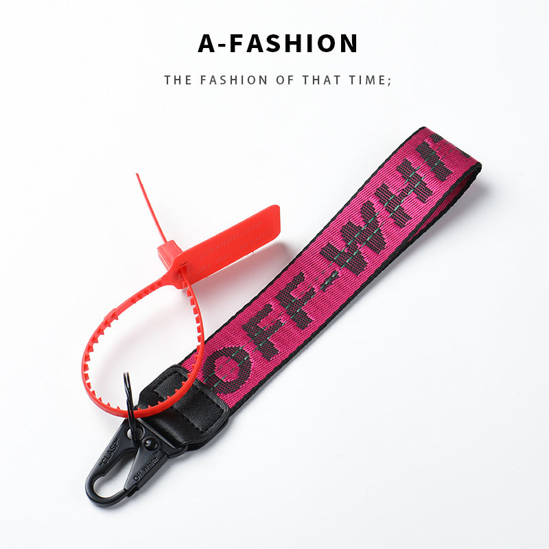Wholesale Canvas letter lanyard keychain