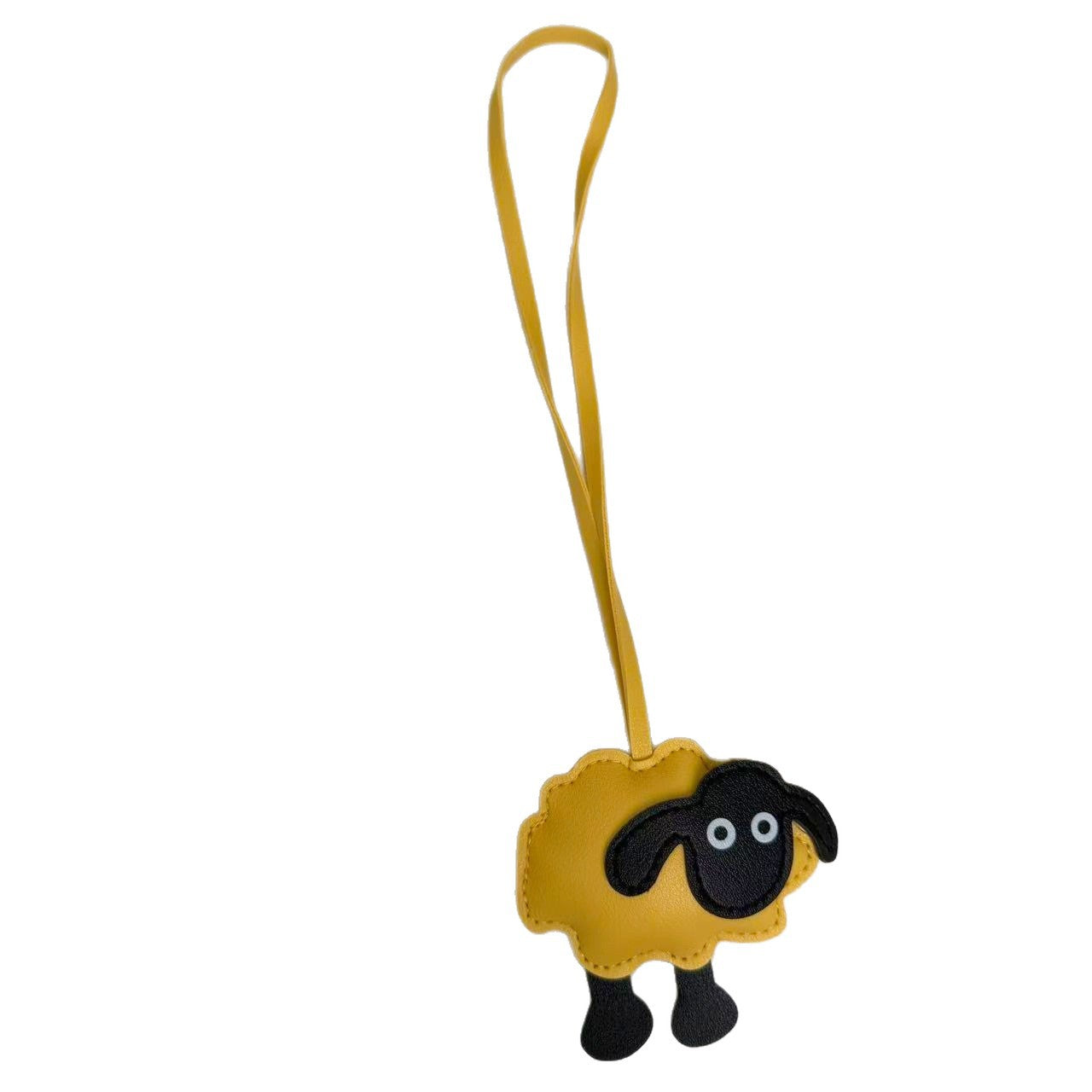 Wholesale Cute PU Leather Lamb Pendant Keychain for Bag Car Key Accessories