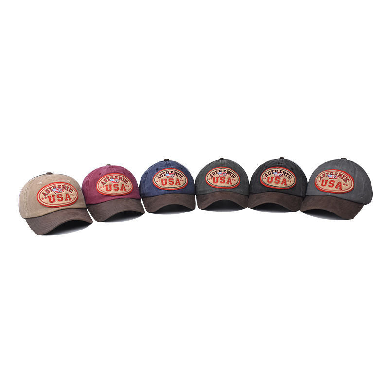 Wholesale Independence Day  embroidered baseball cap washed old