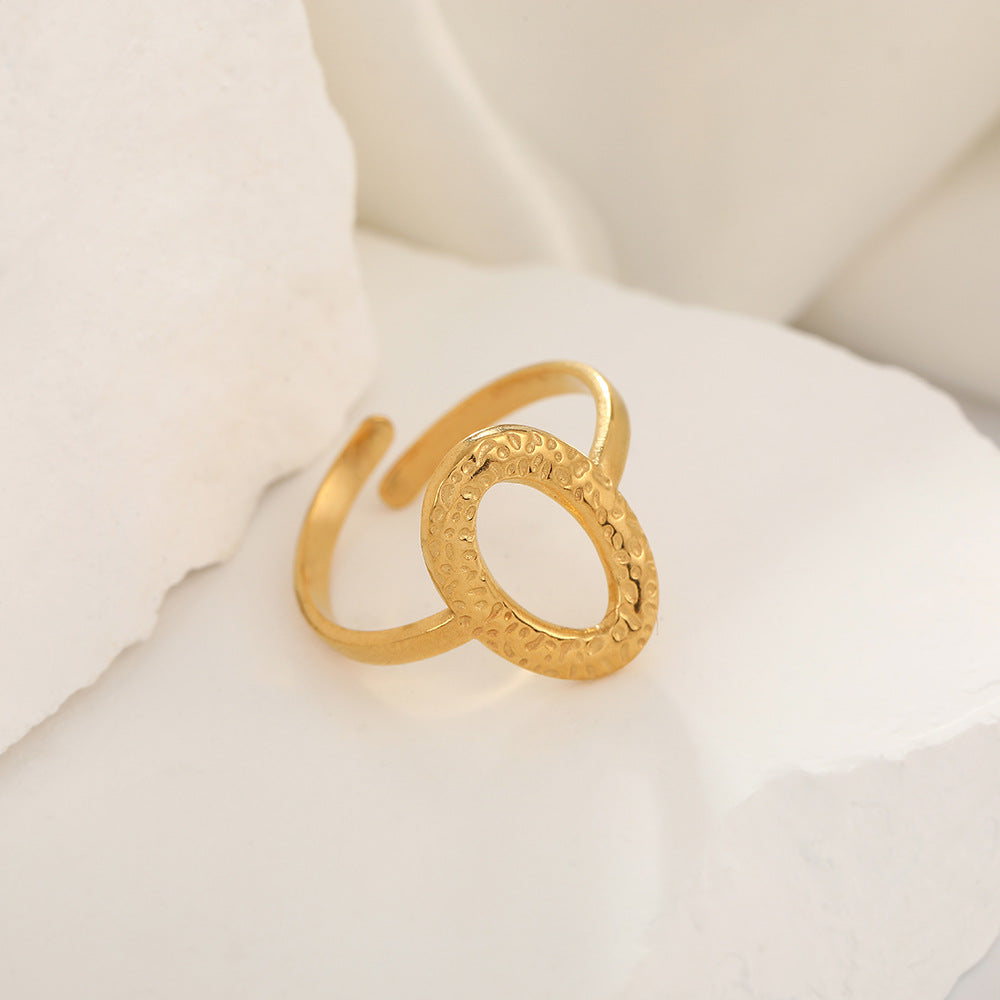 Wholesale Electroplated 18K Stainless Steel Loose Rings  ACC-RS-TaiMei007