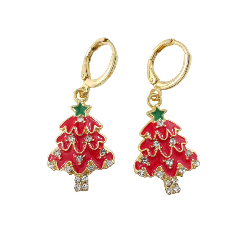Wholesale Christmas Tree Autumn and Winter Earrings