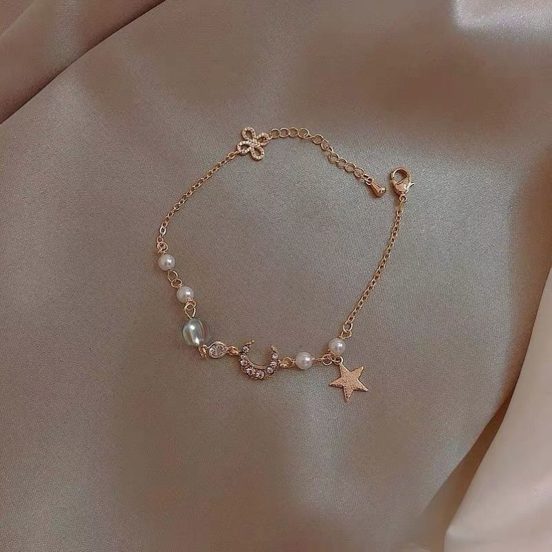 Wholesale  Alloy Zircon Pearl Bracelet