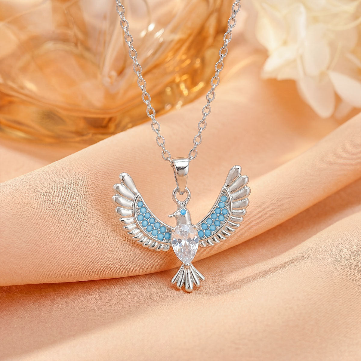 Wholesale Maple Leaf Choker Necklace Titanium Steel Copper Gold Plated Zircon Jewelry Accessory