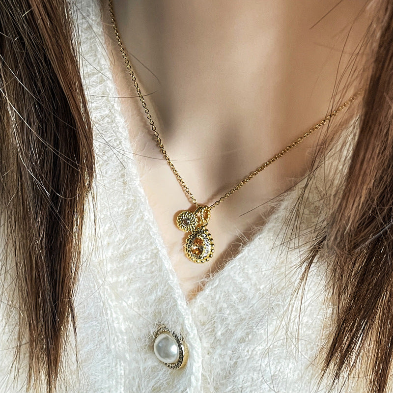 Wholesale  Butterfly Necklace  Hollow Brushed Love Necklaces