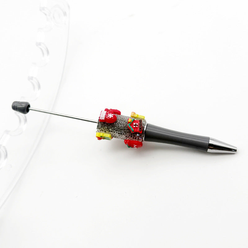 Wholesale  10pcs Christmas sugar beaded pen rhinestone stars sugar pen