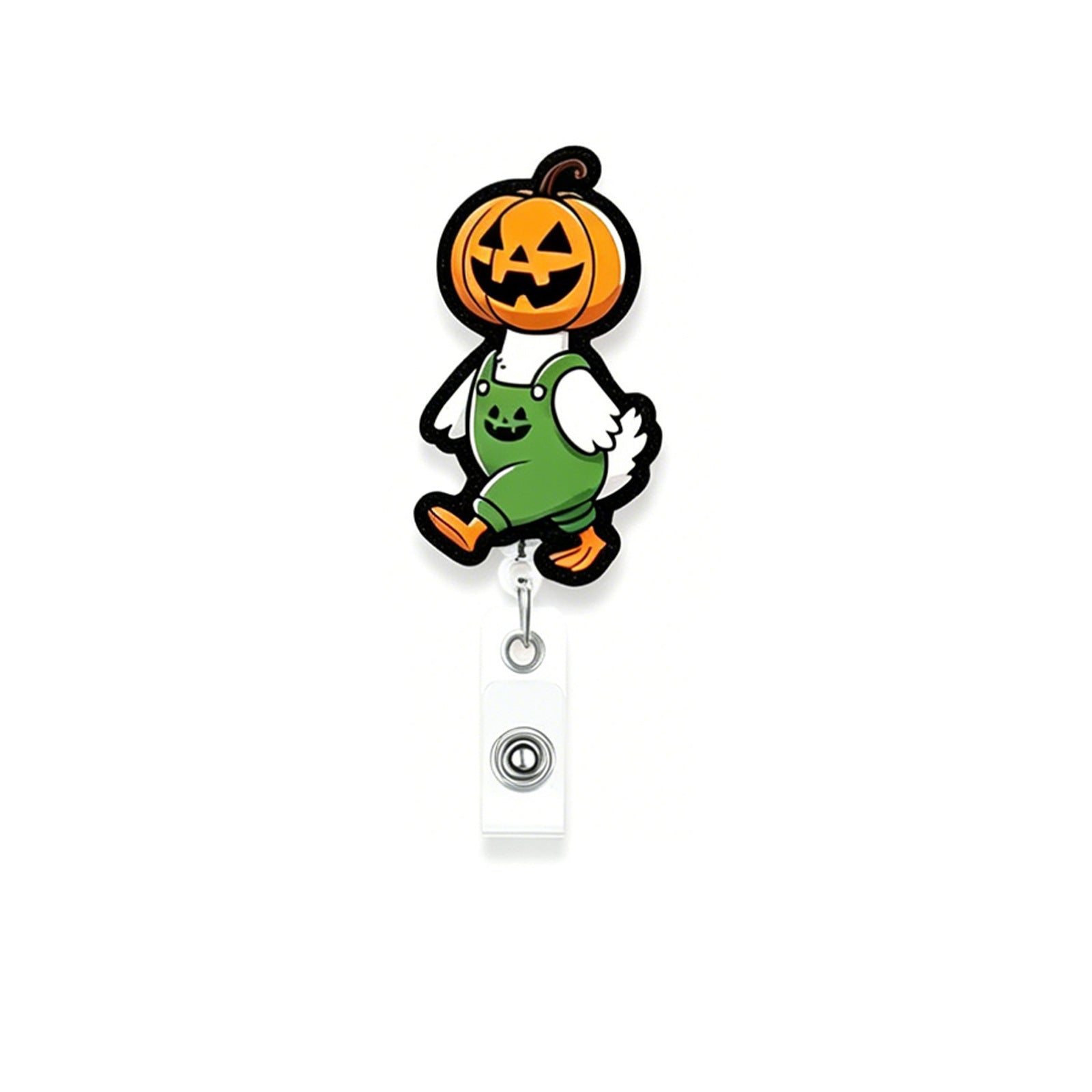 Wholesale Acrylic Retractable Badge Reel with Alligator Clip,   Goose Design,  Party Jewelry Accessory