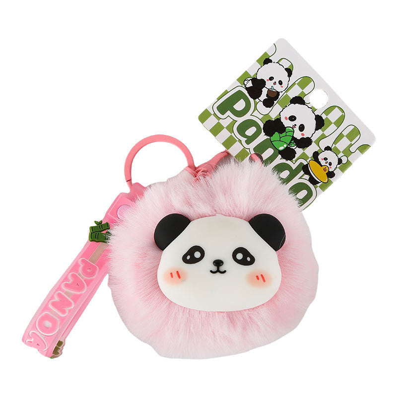 Wholesale Cute Cartoon Plush Ball Panda Keychains ACC-KC-HangLi015